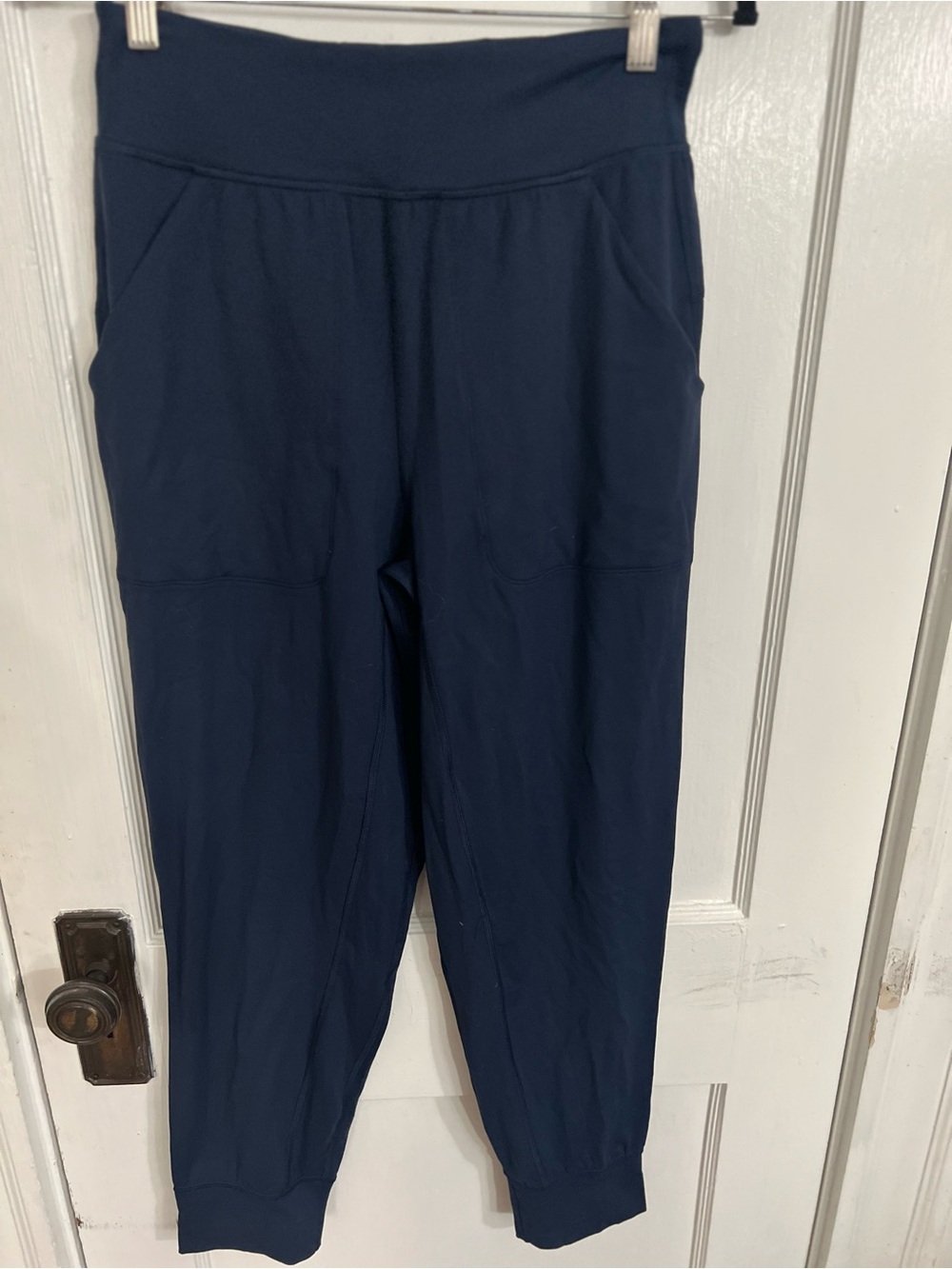 Universal Standard Navy Blue High-Waist Jogger Pants